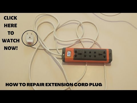 How to repair extension cord plug