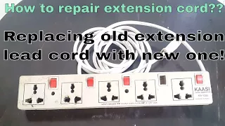 How to repair extension cord