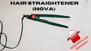 Read more about the article How to repair hair straightener nova